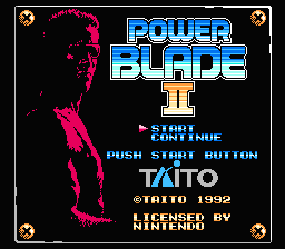 Power Blade 2 title screenshot